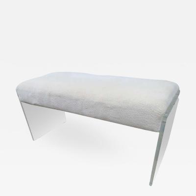 Unusual Lucite Piano Bench Mid Century Modern