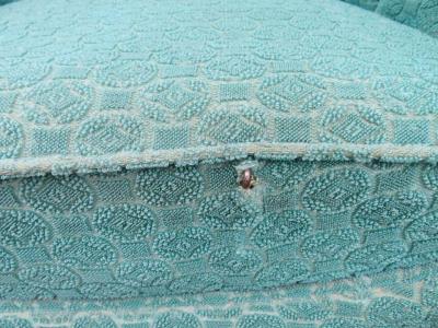 Unusual Pair Henry Glass Style Barrel Back Tub Lounge Chairs Mid Century