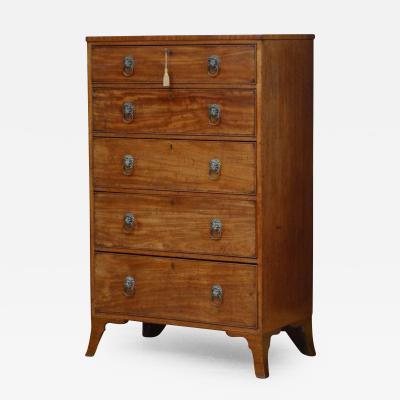 Unusual Regency Mahogany Chest of Drawers