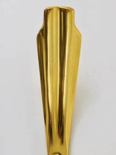 Up to Five Golden Hollywood Regency Wall Coat Hooks Italy 1970s