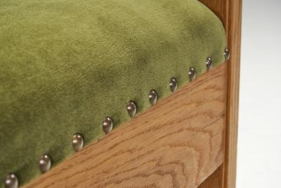 Upholstered Amsterdamse School Chairs The Netherlands Early 20th Century