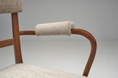 Upholstered Armchair with Manchettes Europe Mid 20th Century