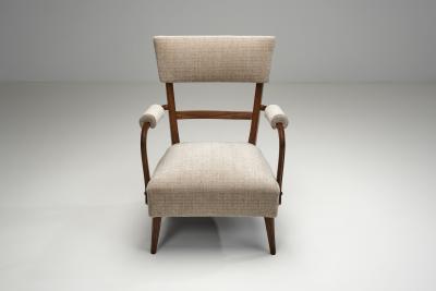Upholstered Armchair with Manchettes Europe Mid 20th Century