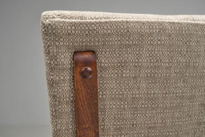Upholstered Armchair with Manchettes Europe Mid 20th Century
