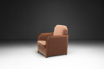 Upholstered Art Deco Armchair Europe 1930s