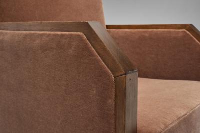 Upholstered Art Deco Armchair Europe 1930s