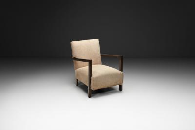Upholstered Art Deco Armchair Europe ca 1930s