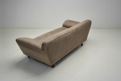 Upholstered Art Deco Three Seater Sofa The Netherlands ca 1920s