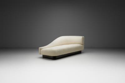 Upholstered Curved Back Daybed France Late 20th Century