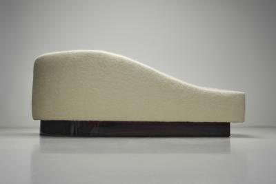 Upholstered Curved Back Daybed France Late 20th Century