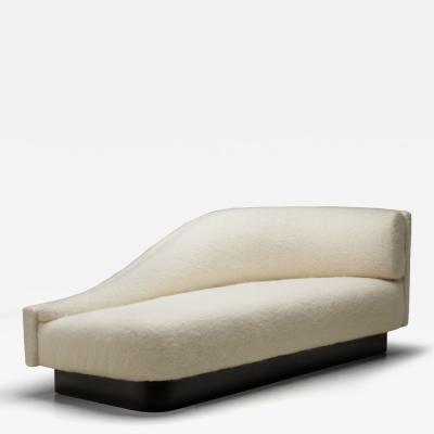 Upholstered Curved Back Daybed France Late 20th Century