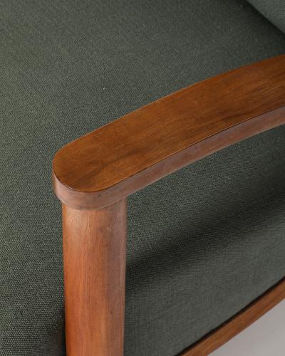 Upholstered Elm Armchair France c 1930