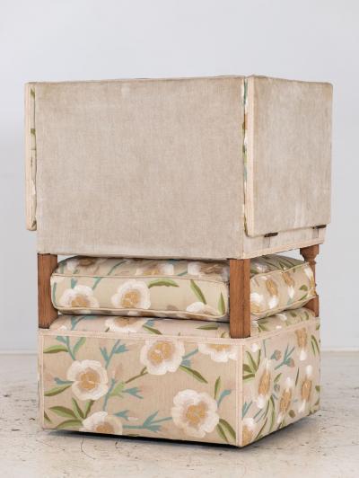 Upholstered Knowle Style Armchair England Early 20th C 