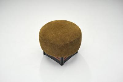Upholstered Lounge Chair with Ottoman Europe 20th Century