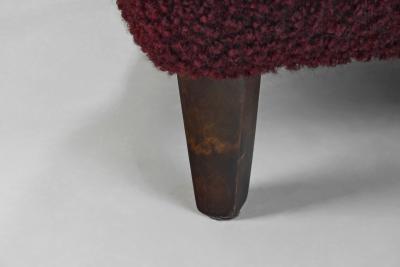 Upholstered Swedish Modern Lounge Chair Sweden 1940s