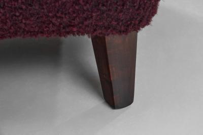 Upholstered Swedish Modern Lounge Chair Sweden 1940s