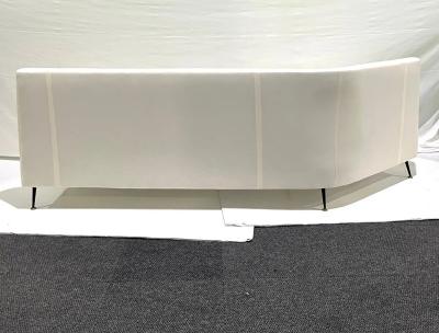 Upholstery Ready Curved Italian Mid Century Modern Sofa on Black Lacquer Legs