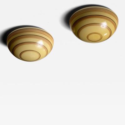Uppsala Armaturfabrik Pair of Uppsala Armaturfabrik ceiling lamps