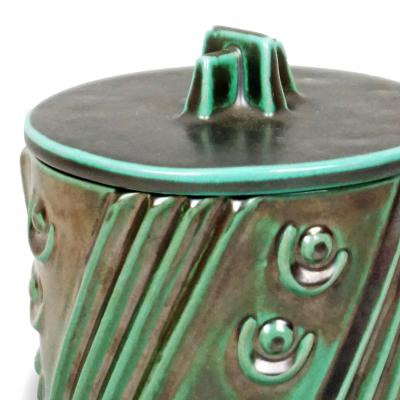 Upsala Ekeby Art Deco LIdded Jar by Anna Lisa Thomson for Ekeby