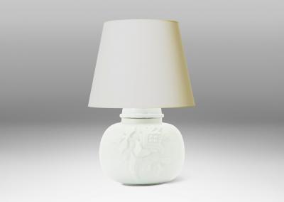Upsala Ekeby Art Deco Table Lamp in Tonal teal by Upsala Ekeby