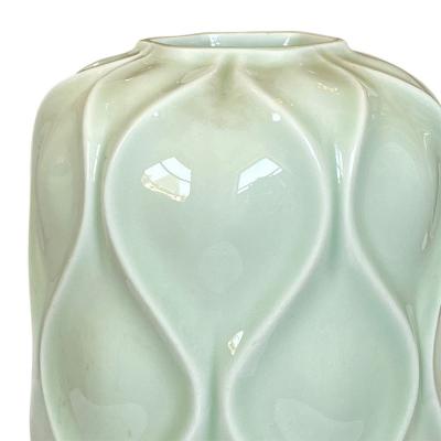 Upsala Ekeby Duo of Bari Vases in Celadon by Sven Erik Skawonius