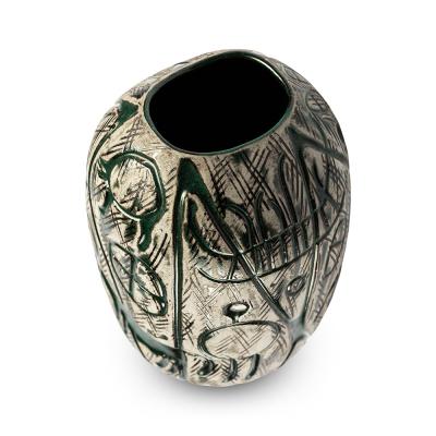 Upsala Ekeby Hedenh s Vase with Neolithic Style Designs by Mari Simmulson for Ekeby