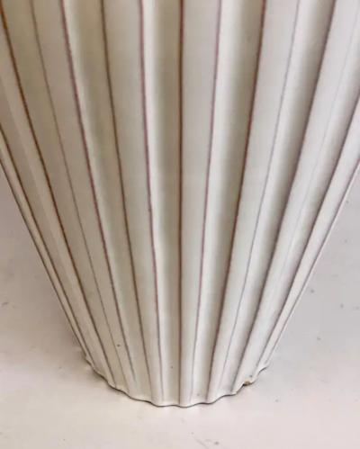 Upsala Ekeby Large Swedish Ceramic Vase Table Lamp Base by Vicke Lindstrand Upsala Ekeby