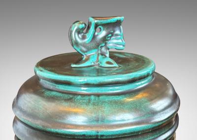 Upsala Ekeby Pair of Lidded Urns by Upsala Ekeby