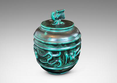 Upsala Ekeby Pair of Lidded Urns by Upsala Ekeby