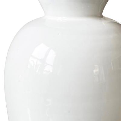 Upsala Ekeby Pair of Monumental Vases in Gloss White Glaze by Greta Runeborg for Upsala Ekeby