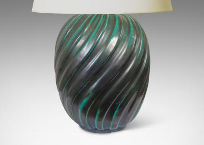Upsala Ekeby Pair of Swedish Modern Table Lamps by Upsala Ekeby