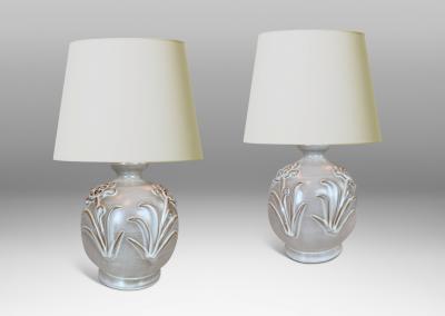 Upsala Ekeby Pair of Table Lamps by Anna Lisa Thomson attrib 