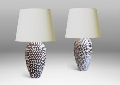Upsala Ekeby Pair of Table Lamps by Ingrid Atterberg for Ekeby