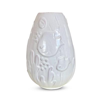 Upsala Ekeby Pair of Vases from the Under the Sea Series by Anna Lisa Thomson