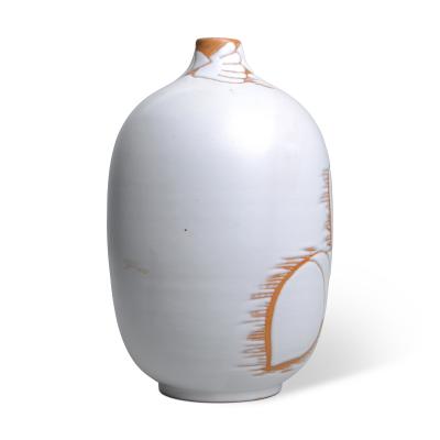 Upsala Ekeby Vase with Seashell Design by Anna Lisa Thomson for Ekeby