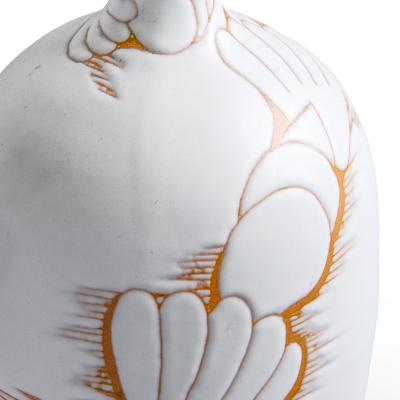 Upsala Ekeby Vase with Seashell Design by Anna Lisa Thomson for Ekeby