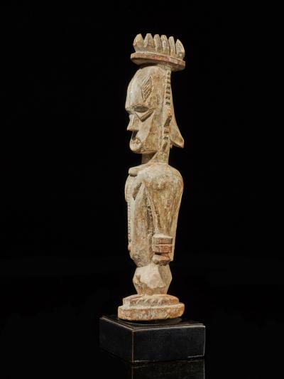 Urhubo People Nigeria Family Ancestor Statue with rests of Kaolin 