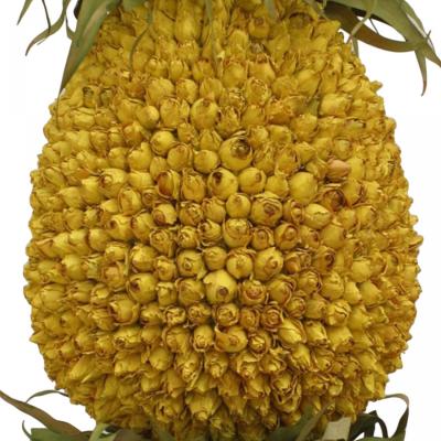 Urn With Dried Flower Pineapple Arrangement