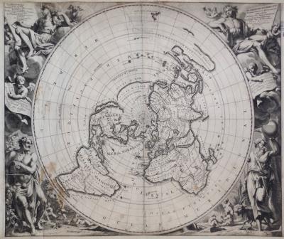 VANDER AA PIETER DUTCH 1659 1733 PLANISPHERE TERRESTRE 