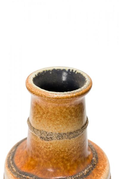 VEB Haldensleben Keramik East German Mid Century Earthtone Glazed Ceramic Vase