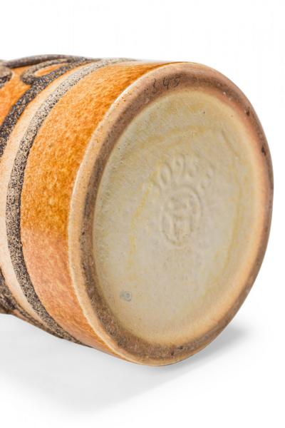 VEB Haldensleben Keramik East German Mid Century Earthtone Glazed Ceramic Vase