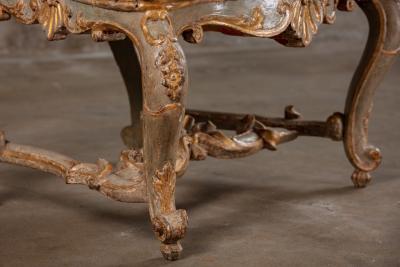 VENETIAN ROCOCO PARCEL GILT ARMCHAIR