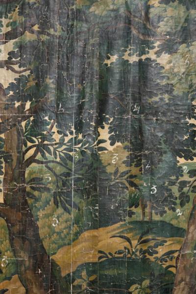 VERDURE WITH HOUNDS AND A STAG IN A WOODED LANDSCAPE