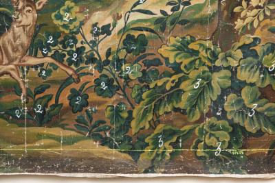 VERDURE WITH HOUNDS AND A STAG IN A WOODED LANDSCAPE