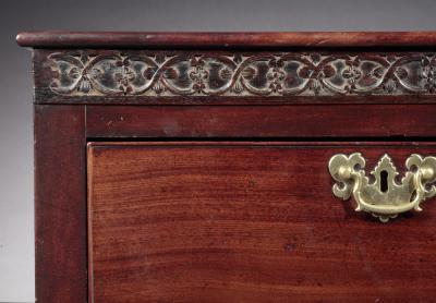 VERY RARE CHIPPENDALE COMMODE OR SERVING TABLE