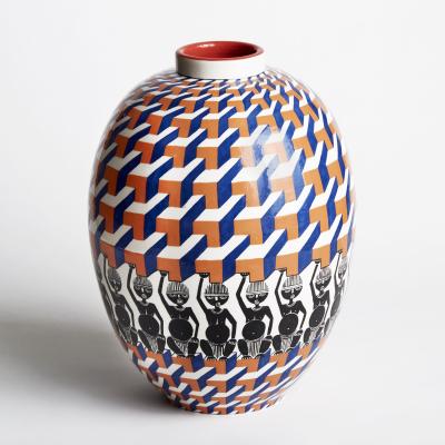 VICTOR FOTSO NYIE VASE PILASTRO