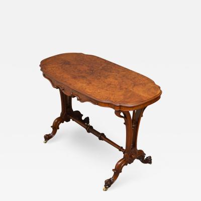 VICTORIAN SIDE TABLE IN BURR WALNUT