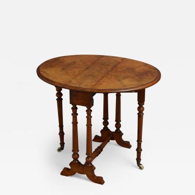 VICTORIAN WALNUT BABY SUTHERLAND TABLE