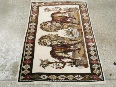 VINTAGE ANATOLIAN PICTORIAL RUG