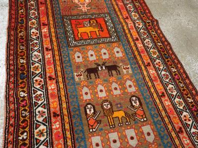 VINTAGE ANATOLIAN PICTORIAL RUG